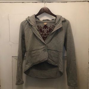 Free People Cropped Hoodie